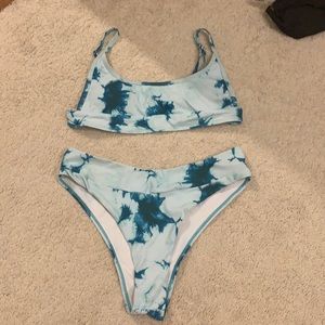 Tie dye bikini shein